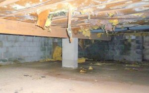 Far corner is very wet