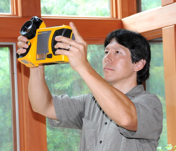 Here's Ted capturing a thermal image